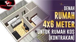 Investasi berupa rumah kontrakan memberikan keuntungan yang sangat besar. Desain Rumah 4x6 Meter Cocok Untuk Rumah Kos Atau Kontrakan Youtube