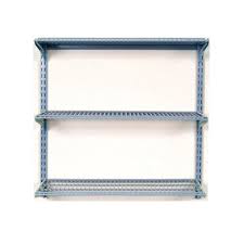 Storability 33 In L X 31 5 In H Wall Mount Shelving Unit With 3 Wire Shelves And Mounting Hardware 1795 0 The Home Depot
