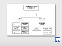 simple project organization chart