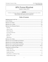 The table has no vertical lines. Apa Format Research Paper Table Of Contents Apa Format Template