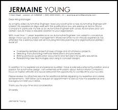 Here's a sample cover letter for you to reference if you're seeking a writing job, including wording tips and points to cover. Automotive Engineer Cover Letter Sample Cover Letter Templates Examples