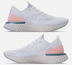 Nike Epic React Flyknit Womens Running Platinum Particle Beige Teal Platin Fashion Clothing Sh Womens Workout Shoes Workout Shoes Shoes Flats Sneakers
