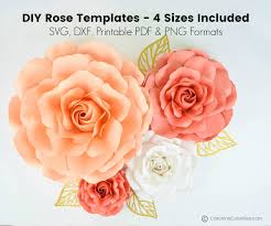 These free printable heart shape templates are available in a variety of styles and shapes for your romantic and valentine's day craft projects. Giant Paper Roses Ella Style Extra Large Large Medium And Small Sizes Catching Colorflies