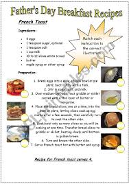The french martini is one of the most popular modern cocktails. Father S Day Breakfast Recipes French Toast Esl Worksheet By Sldiaz