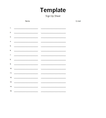 40 Sign Up Sheet Sign In Sheet Templates Word Excel