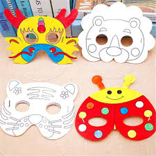 Kids Diy Color Cartoon Animal Painting Mask Kindergarten Preschool Graffiti Art Crafts Toys Creative Drawi Drawing Toys Drawing Images For Kids Arts And Crafts