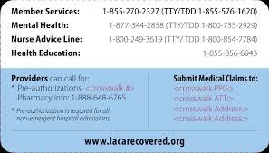 To learn more about each insurance product, click on the links below. Understanding My Id Card L A Care Health Plan