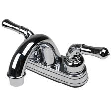 Whether your bathtub has two handles or a single handle design, it's installed with thin stems that connect to the pipes and will also need to be removed or replaced. Freshwater Systems Mobile Home Bathroom Sink Faucet Rv Chrome Rv Parts Accessories