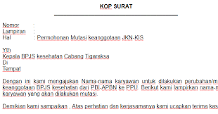 Contoh surat mutasi guru honorer have a graphic from the othercontoh surat mutasi guru honorer it also will include a picture of a sort that could be seen in the gallery of contoh surat mutasi guru honorer. Surat Permohonan Mutasi Peserta Jkn Kis Bloggadogado