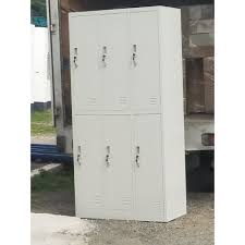 0.6mm as regular, 0.4mm to 3.0 mm for optional. 6 Door Steel Locker Cabinet Shopee Philippines