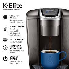 Keurig K Elite Single Serve K Cup Pod Coffee Maker Brushed Silver Walmart Com Single Serve Coffee Makers Pod Coffee Makers Keurig