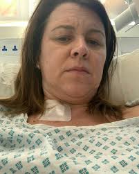 Bing Davis Dayton artist and former CW art teacher in Premier health  magazine hopefully winning the fight with cancerous spot