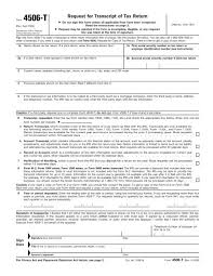 Maybe you would like to learn more about one of these? Request For Transcript Of Tax Return Form 4506 T Rev