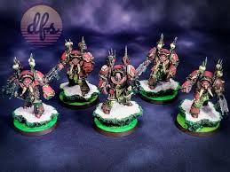 CHAOS SPACE MARINES PAINTED