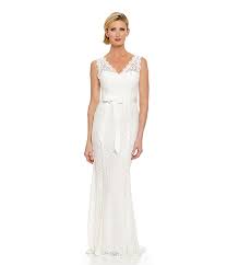 220 At Dillard S Adrianna Papell Sleeveless Lace Gown Dillards Com With Images Wedding Gowns Lace New Wedding Dresses Gorgeous Wedding Dress