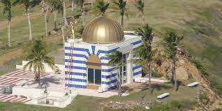 A view of little st. Jeffrey Epstein S Private Island Features A Mysterious Temple