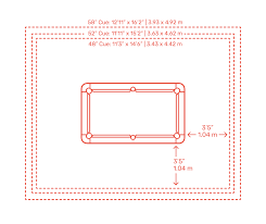 7 Foot Billiards Pool Table Dimensions Drawings