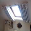 Use picture wire and cafe clips to hang curtains in an unusual space. 1