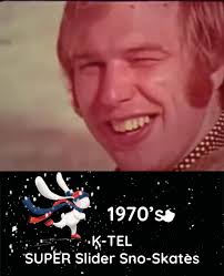 1970's K-TEL Super Slider Sno-Skates Commercial 🩵❄️⛷️ I do not remember  these! 🤔 It's probably a good thing, I feel like I could definitely have a  'broken bone' story had I ! 😂😂😂🩵❄️⛷️