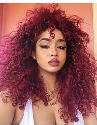 This deep, rich shade is so perfect for winter. Pin By Finertingz On Cranberry Crazy Curly Hair Hair Styles Curly Hair Styles Naturally