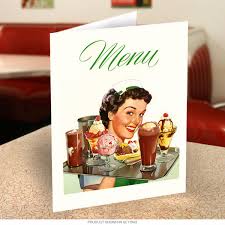 Michelle & craig got married in style at stradey park hotel, llanelli, carmarthenshire, wales. Diner Waitress 50s Style Menu Cover At Retro Planet