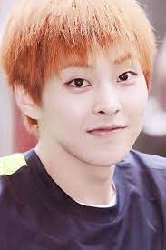 During an interview for tv report, d.o. Xiumin Exo Xiumin Exo Red Hair