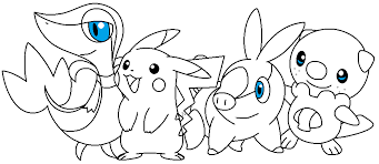 You can print or color them online at getdrawings.com for absolutely free. Coloring Pages Pokemon Snivy And Pikachu