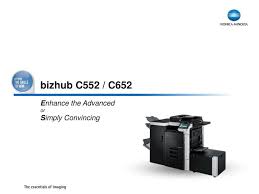 Hopefully, you have read our recent post on finding and installing the proper print driver. Ppt Bizhub C552 C652 Powerpoint Presentation Free Download Id 4165766