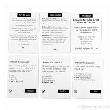 Do you know the secrets of sewing? Compre Adult Party Game Black Card Revocado Original Flavor Funny Cards Juego 81 Cartas De Preguntas 24 Cartas De Respuesta Inmediatamente A 6 03 Del Micsellcom Es Dhgate Com