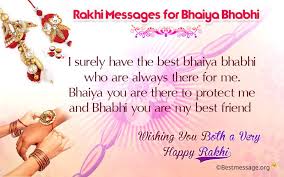Raksha Bandhan Messages For Bhaiya And Bhabhi Sweet Rakhi Wishes 2018 Rakhi Message Rakhi Wishes Rakhi Quotes