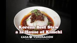 You can sear your meat on the stove first, and then cook it nice and slow in the oven, without having to change pans. Korean Beef Stew A La House Of Kimchi Youtube