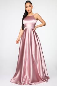 Back For More Satin Mini Dress Blush Pink Evening Dress Mauve Dress Black Ball Gown