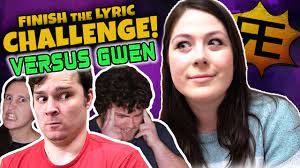 Finish the Lyric Challenge: VERSUS GWEN! - YouTube