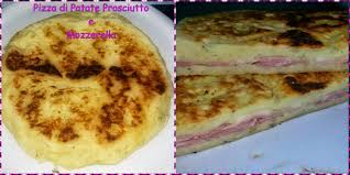 Creare due strati di patate. Pizza Di Patate Con Prosciutto E Mozzarella In Padella Procedimento Tradizionale E Bimby Le Mie Passioni