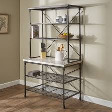 Steel Baker S Rack Bakers Rack Furniture Slatted Shelves