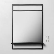 Shop bed bath & beyond for incredible savings on bathroom wall mirrors you won't want to miss. Bath Mirror With Shelf Black Hearth Hand With Magnolia Target