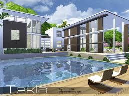 Rirann S Tekla Sims House Plans Sims 4 Modern House Sims Freeplay Houses