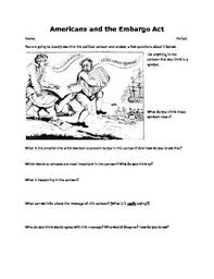 Embargo Act Of 1807 Political Cartoon Interpretation Ograbme Tpt