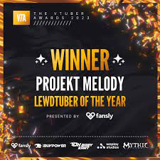 The award for LewdTuber of the Year, presented by @fansly , goes to  @ProjektMelody ! Congratulations!✨ #VTuberawards | Projekt Melody | Know  Your Meme