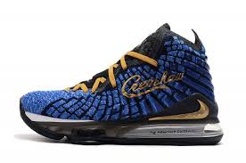 Black And Gold Nike Basketball Shoes Nike Lebron 17 Royal Blue Black Gold Men S Basketball Shoes Nike Basketball Shoes Nike Lebron Shoes Lebron Shoes