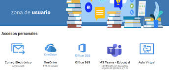 Acceso al correo electrónico y a Teams desde la plataforma Educacyl