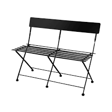 Granit Com Bank Metall Klappbar Schwarz Granit De Stol Metall Metall Granit