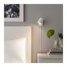 Nymane Wall Reading Lamp With Led Bulb White Ikea Wall Lamps Bedroom Wall Lights Bedroom Ikea Wall Lights