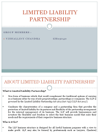 Partnership act 2012 (llp act). Limited Liability Partnership