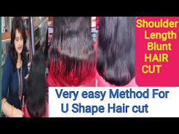 With just enough hair to play with on top, you can rock a gorgeous tousled look that can help draw attention away from your forehead. Very Easy Way To Cut U Shape Hair Cut How To Cut U Hair Cut Shoulder Length Hair Cut Seema Jaitly Youtube