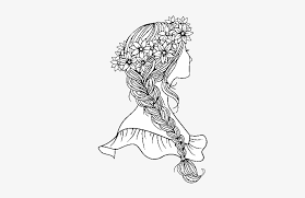 Sometimes, people said that longer hair is best suited for the braided man. Hairstyle With Braid Coloring Page Braided Hair Coloring Pages Free Transparent Png Download Pngkey