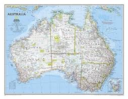 Der ural oder das uralgebirge liegt im mittleren westen russlands und gilt als geografische. Ngs Poster Australien Landkarte Politisch Standardformat