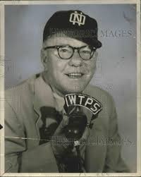 Press Photo Ted Andrews, baseball announcer