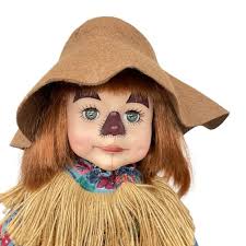 Effanbee Faith Wick Doll SCARECROW 17” Vinyl Halloween 1983 Original Tag