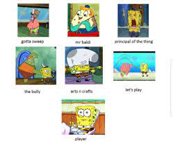 Spongebob Version Of Baldi Basic Education Funny Art Memes Basic Math Education